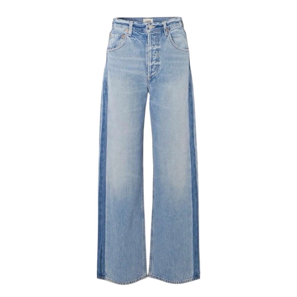 CITIZENS OF HUMANITY Ayla Baggy Tuxedo Stripe Jeans High Rise Size 27 NWOT